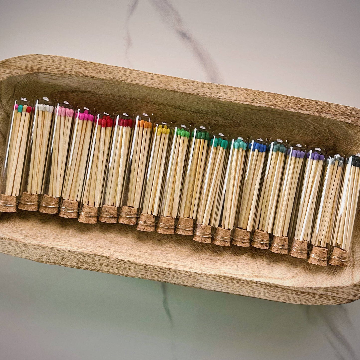 4" Matches + Mini Cloche - Colors of Your Choice + Strikers: White Tip