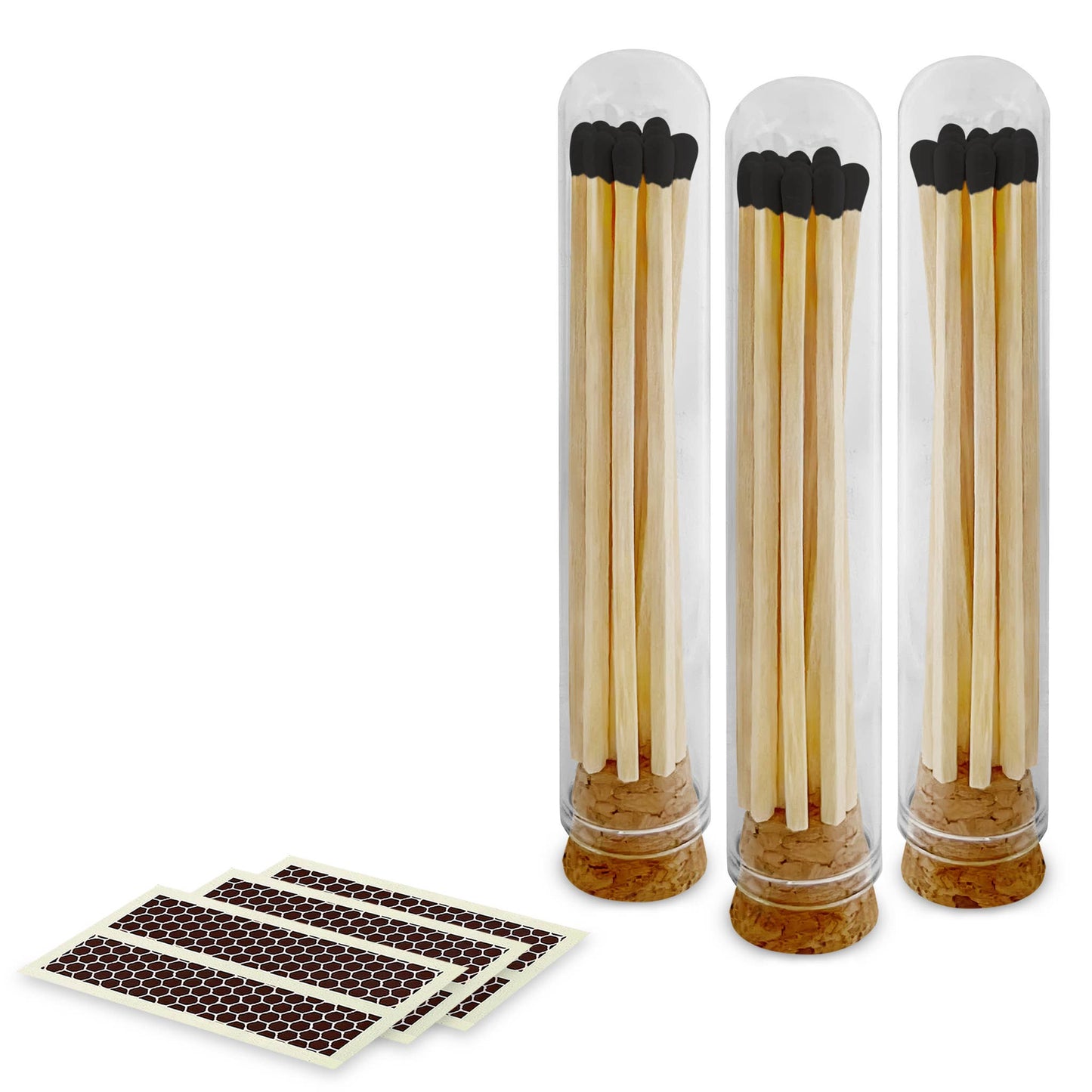 4" Matches + Mini Cloche - Colors of Your Choice + Strikers: White Tip