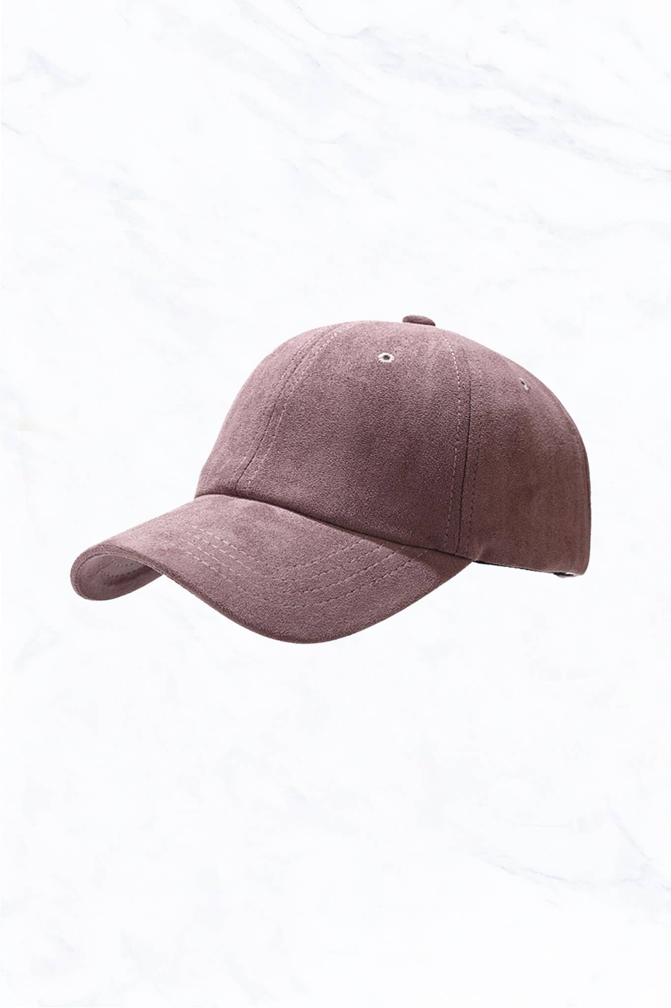 Suede Baseball Caps: Khaki Brown