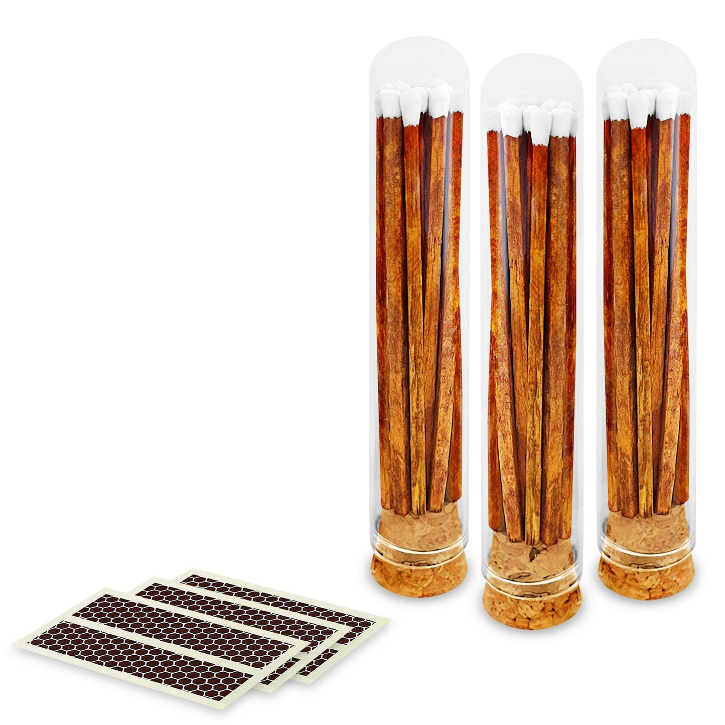 4" Matches + Mini Cloche - Colors of Your Choice + Strikers: White Tip