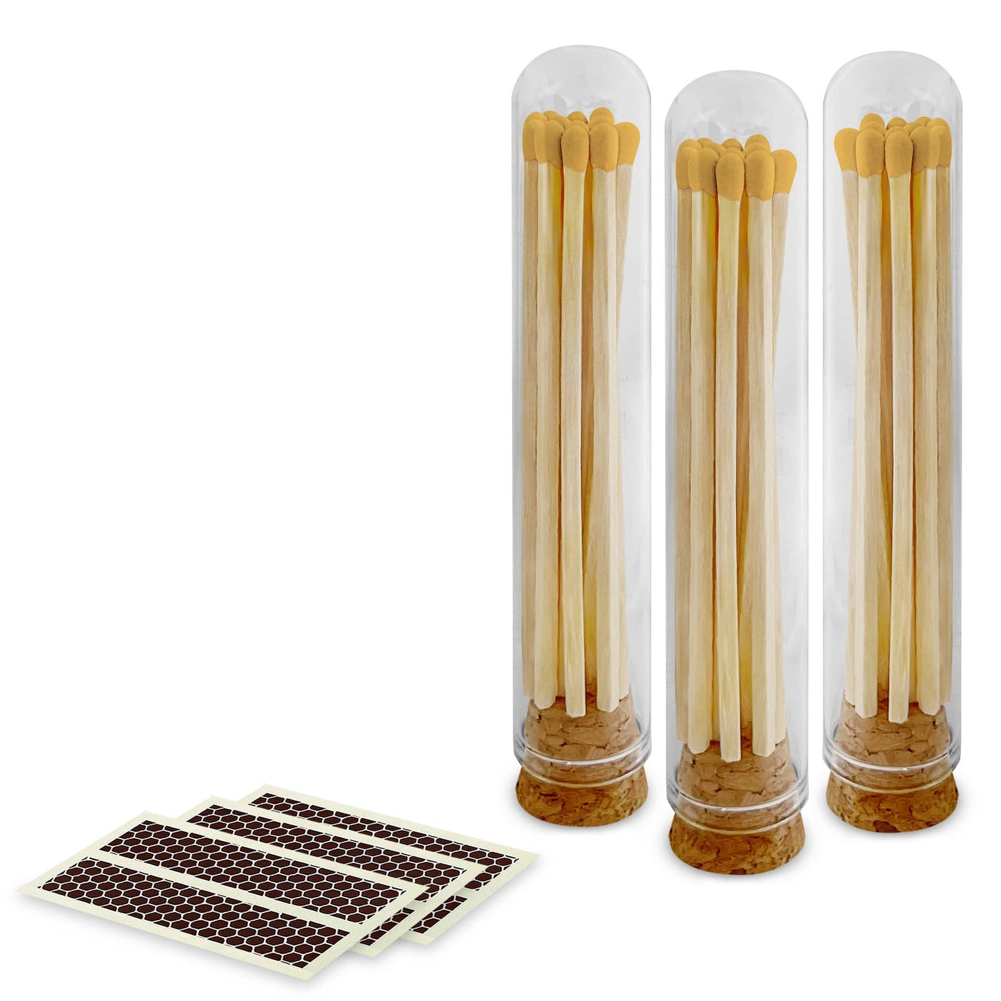 4" Matches + Mini Cloche - Colors of Your Choice + Strikers: White Tip