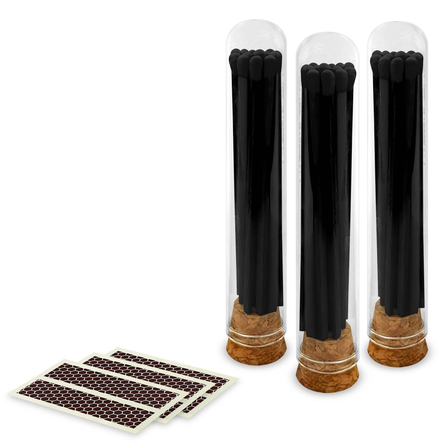 4" Matches + Mini Cloche - Colors of Your Choice + Strikers: White Tip