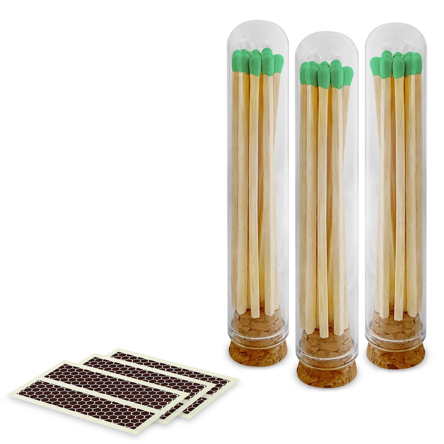 4" Matches + Mini Cloche - Colors of Your Choice + Strikers: White Tip