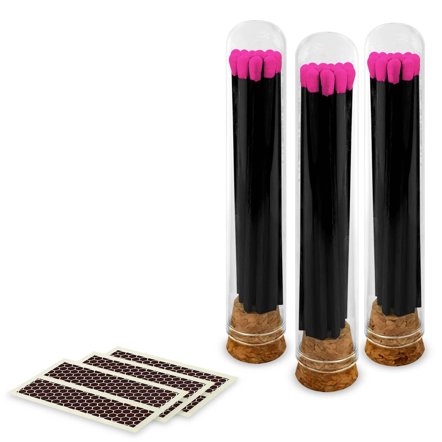 4" Matches + Mini Cloche - Colors of Your Choice + Strikers: White Tip