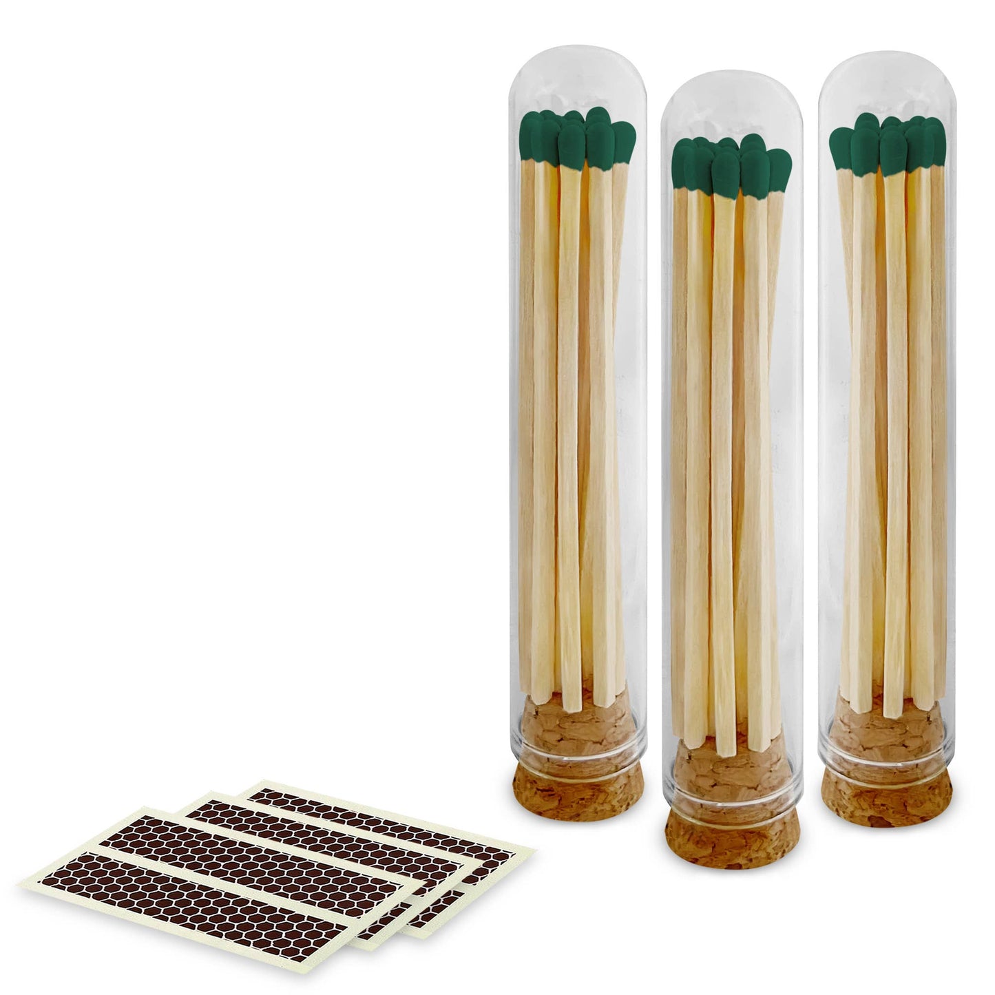 4" Matches + Mini Cloche - Colors of Your Choice + Strikers: White Tip