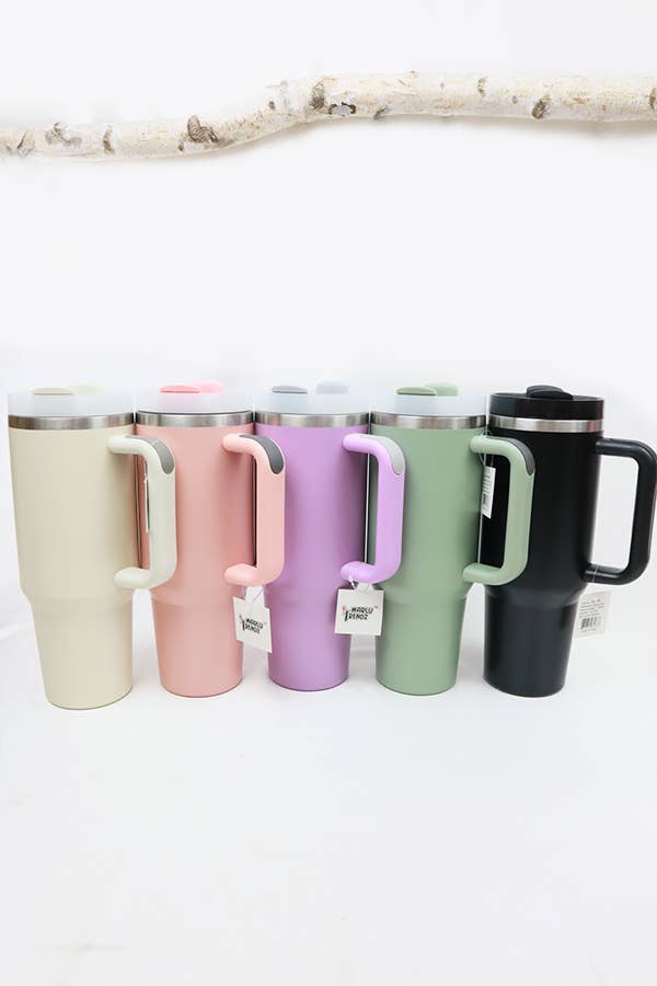 Stainless Steel Insulated Travel Mug Tumbler : PEACH / ONE