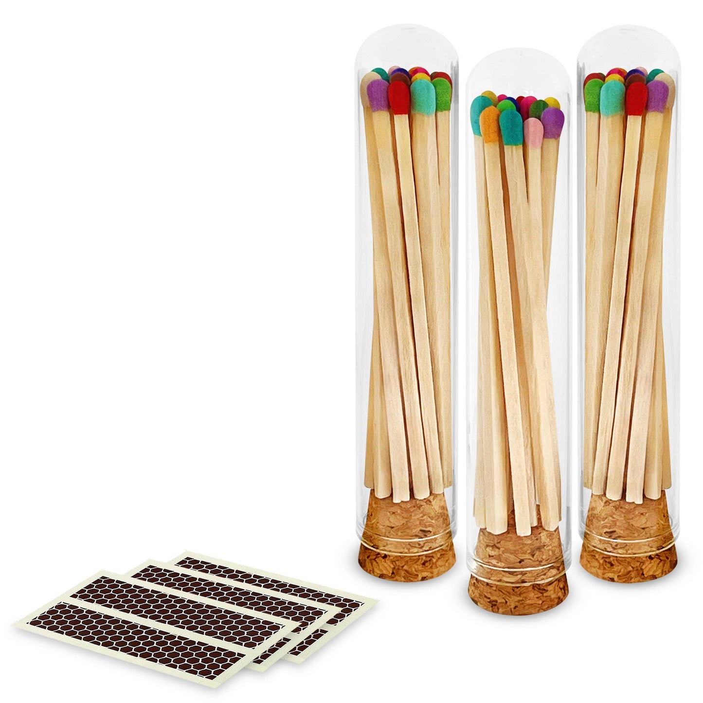 4" Matches + Mini Cloche - Colors of Your Choice + Strikers: White Tip