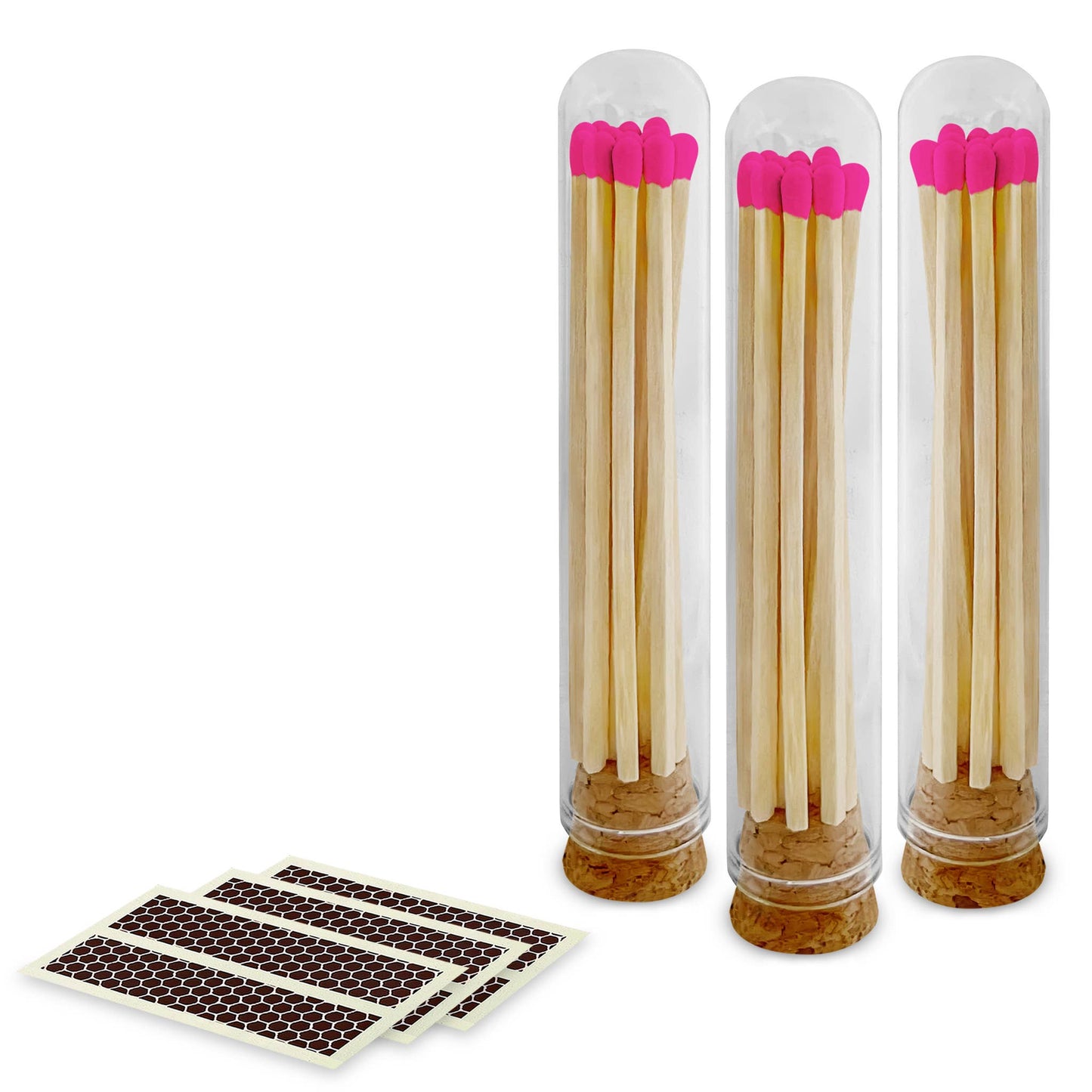4" Matches + Mini Cloche - Colors of Your Choice + Strikers: White Tip