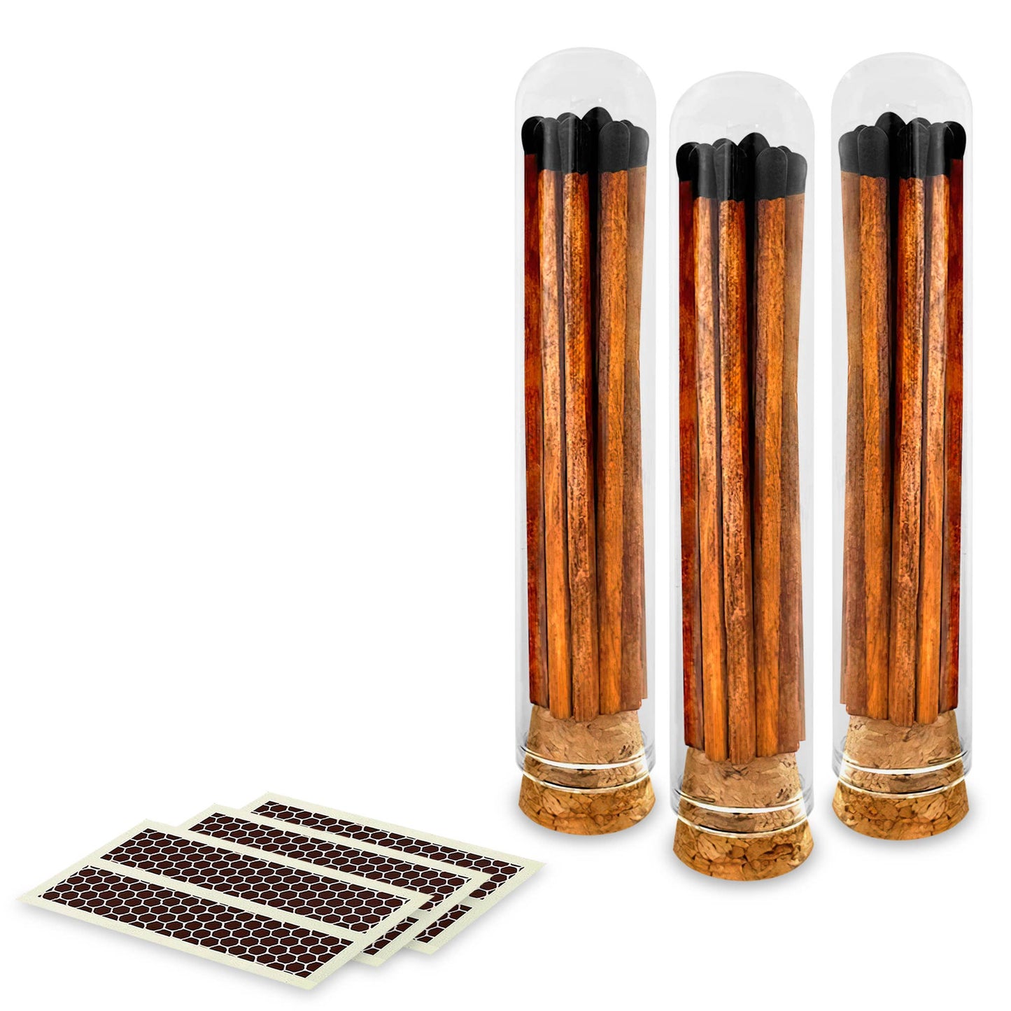 4" Matches + Mini Cloche - Colors of Your Choice + Strikers: White Tip