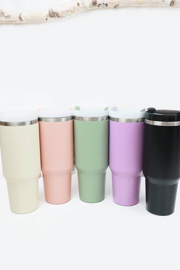 Stainless Steel Insulated Travel Mug Tumbler : PEACH / ONE