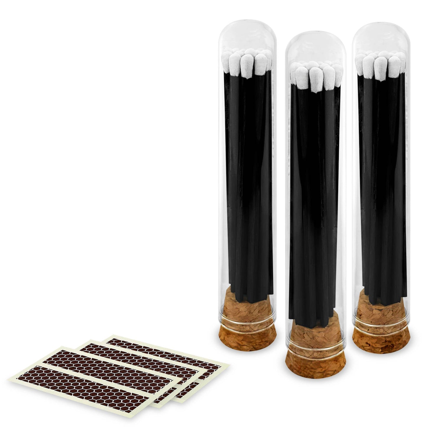 4" Matches + Mini Cloche - Colors of Your Choice + Strikers: White Tip