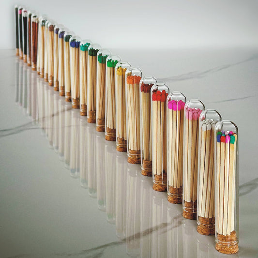 4" Matches + Mini Cloche - Colors of Your Choice + Strikers: White Tip