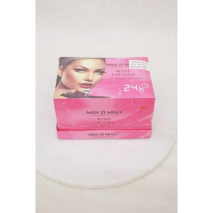 24-Pcs Wine Lip Tint: MIX COLOR / ONE